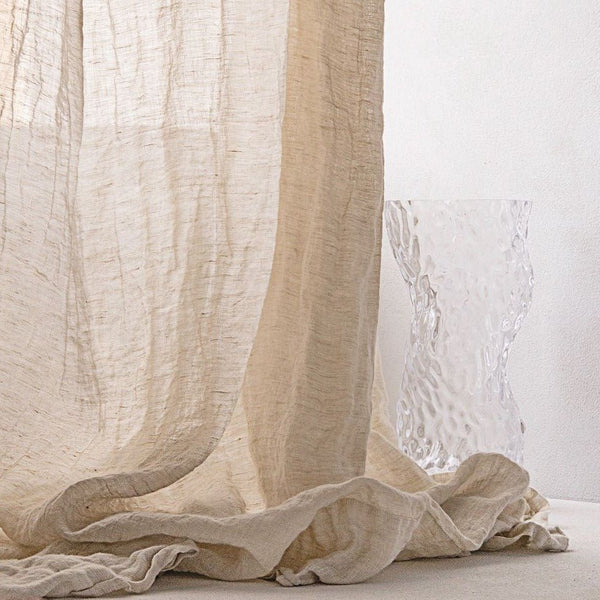 Basix Linen Curtains - Sable Sheer