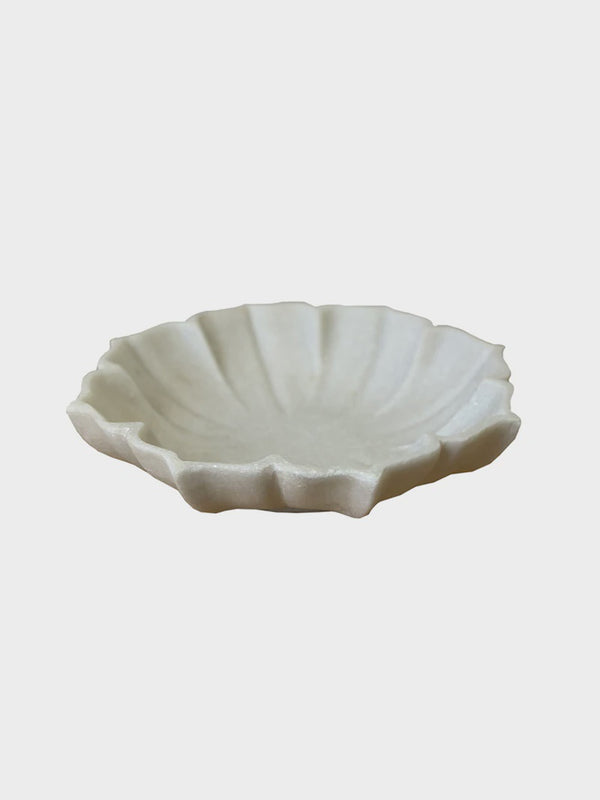 Indian Marble Lotus Bowl - 01