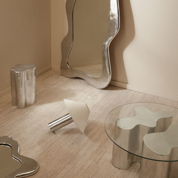 Florence Mirror | Chrome Floor