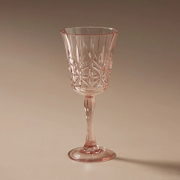 Pavilion Acrylic Wine Glass - Pale Pink