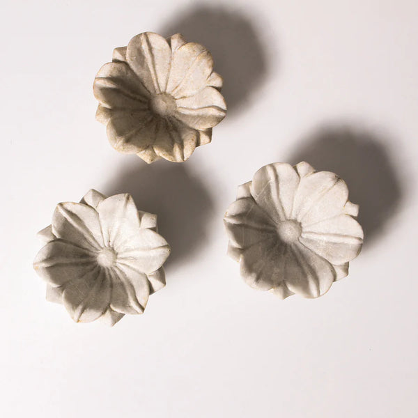 Marble Lotus Leaf Bowl