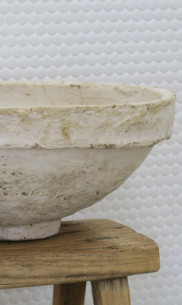 Extra Large Paper Mache Bowl