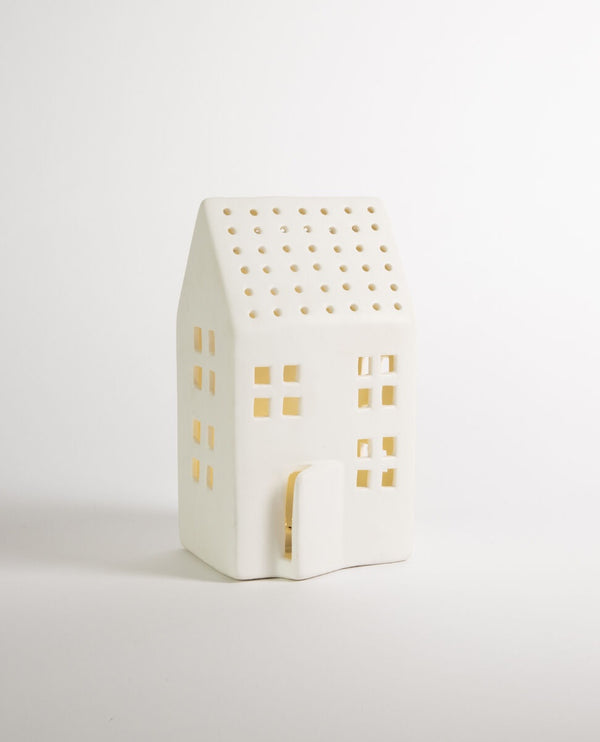 Poem LED Standing Porcelain House White - Large